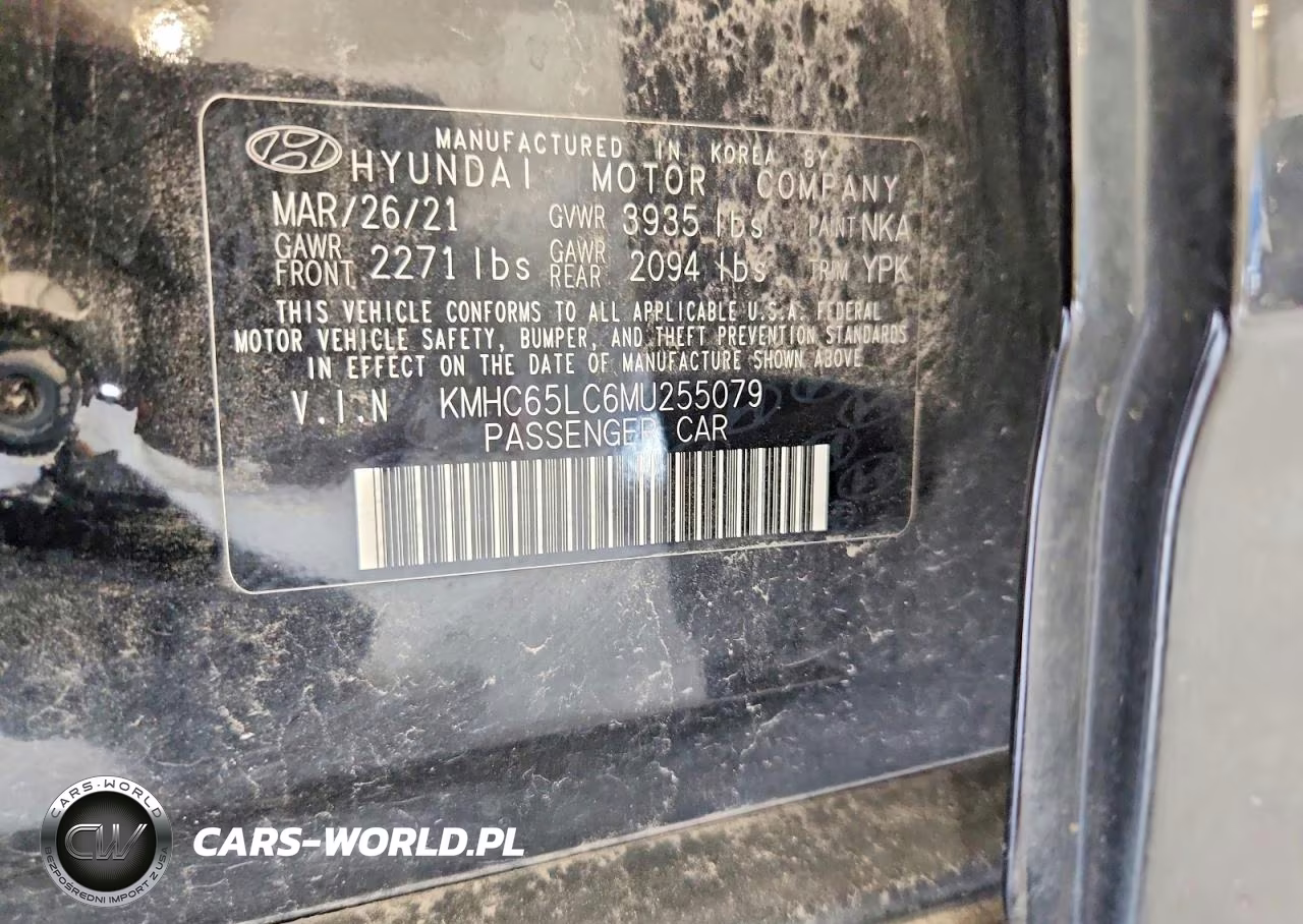 2021 Hyundai Ioniq Blue VIN:KMHC65LC6MU255079 - 12