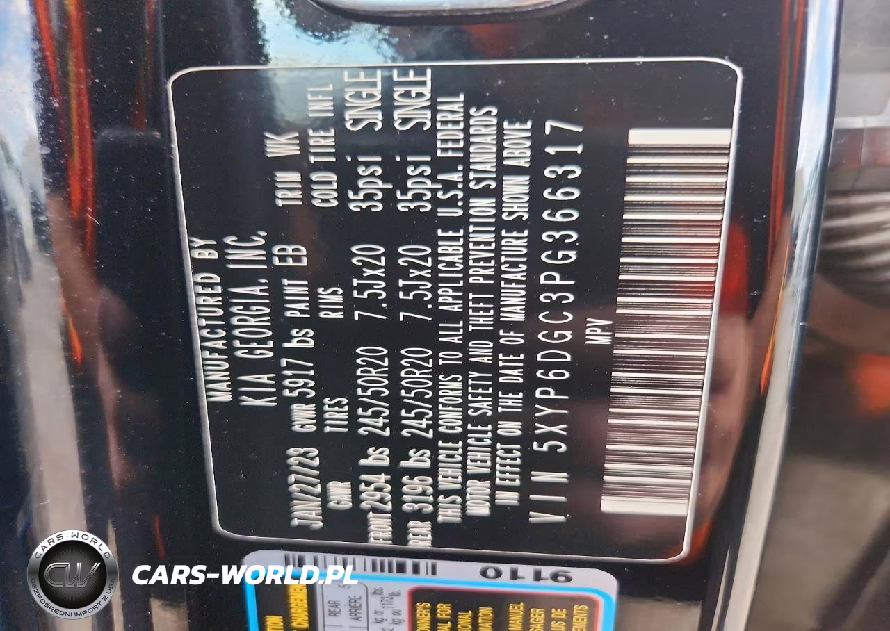 2023 Kia Telluride S VIN:5XYP6DGC3PG366317 - 14