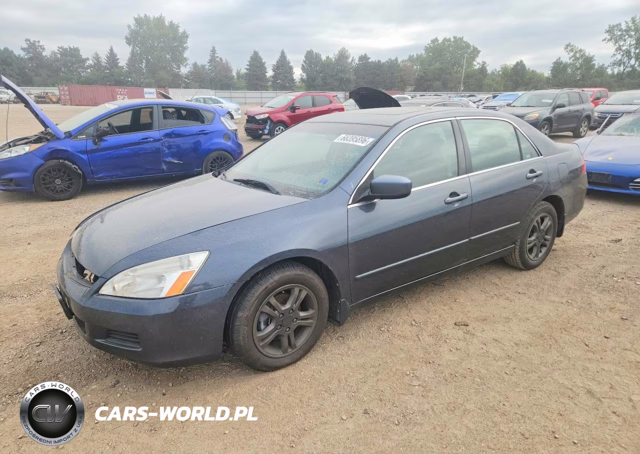 2007 Honda Accord Ex VIN:1HGCM567X7A081405 - 1
