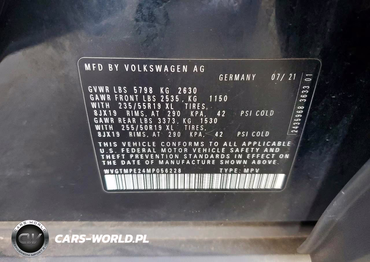 2021 Volkswagen Id.4 Pro S VIN:WVGTMPE24MP056228 - 12