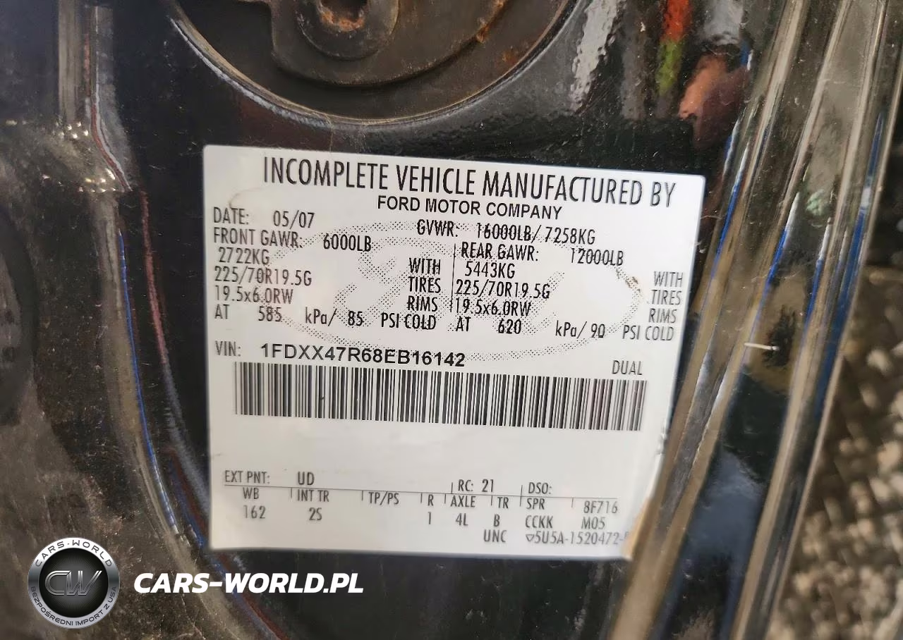 2008 Ford F450 Super Duty VIN:1FDXX47R68EB16142 - 12