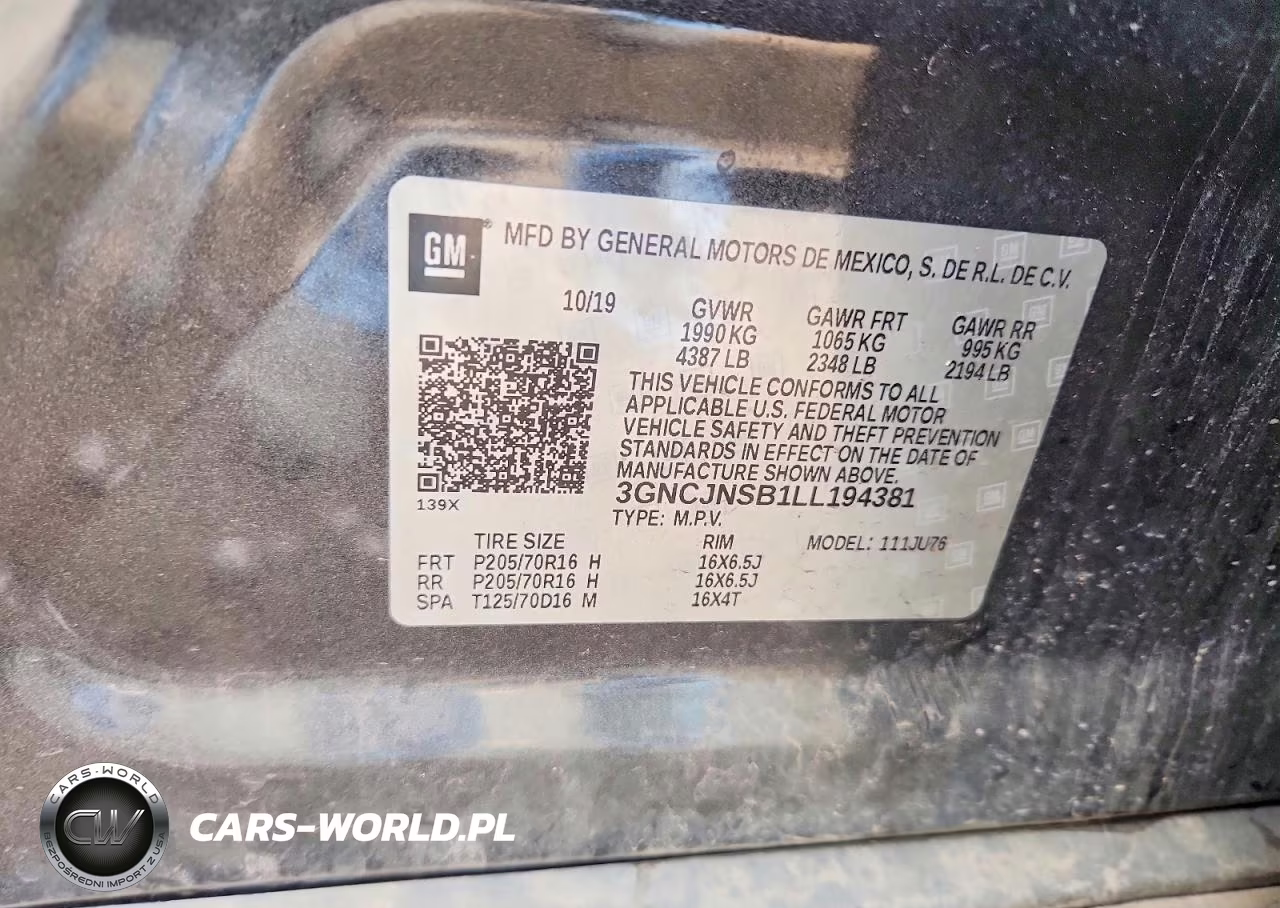 2020 Chevrolet Trax Ls VIN:3GNCJNSB1LL194381 - 14