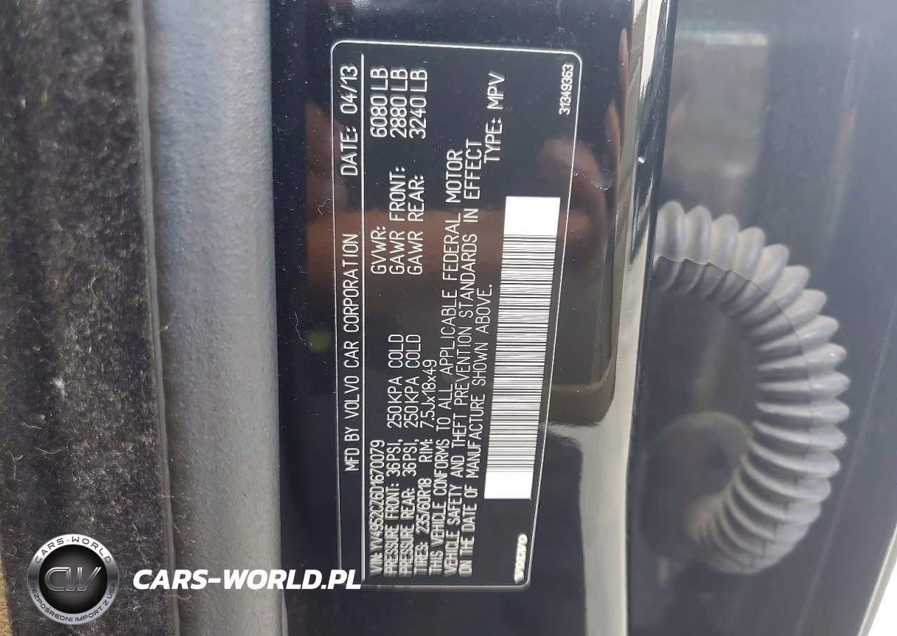 2013 Volvo Xc90 3.2 VIN:YV4952CZ6D1670079 - 13