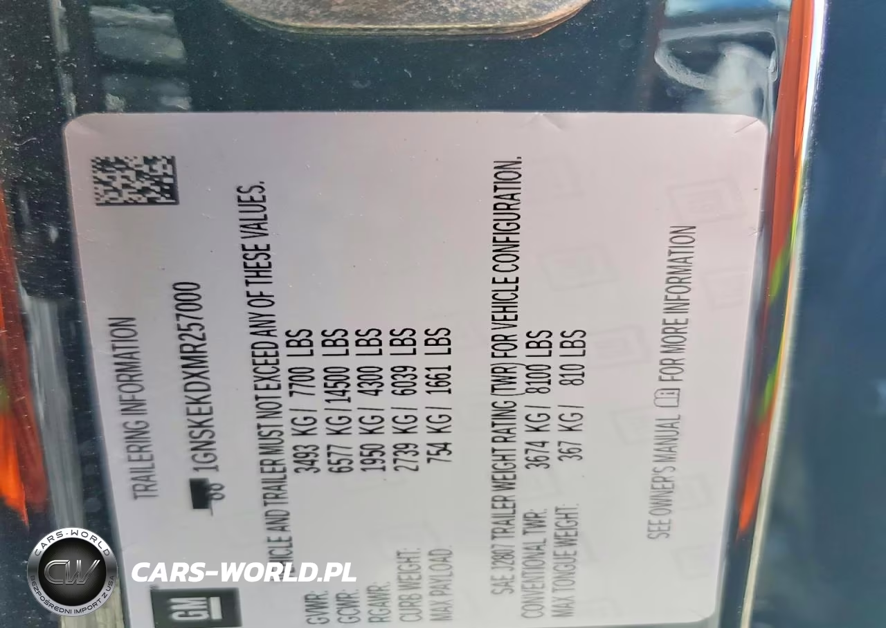 2021 Chevrolet Suburban K1500 Rst VIN:1GNSKEKDXMR257000 - 13