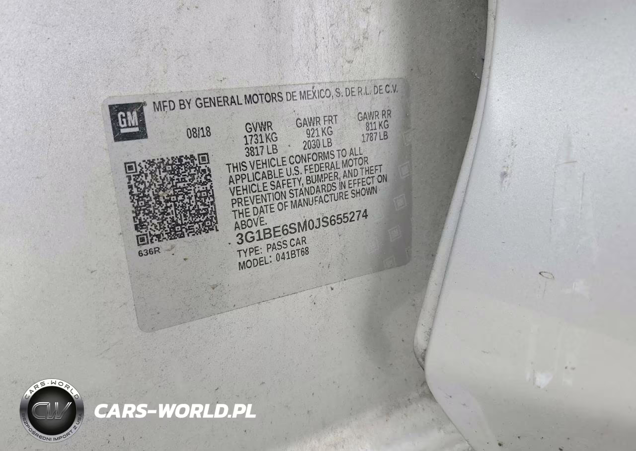 2018 Chevrolet Cruze Lt VIN:3G1BE6SM0JS655274 - 12