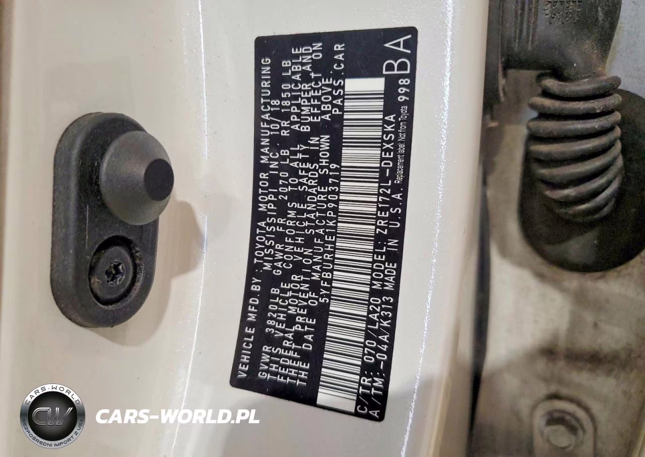 2019 Toyota Corolla Xse VIN:5YFBURHE1KP903719 - 12