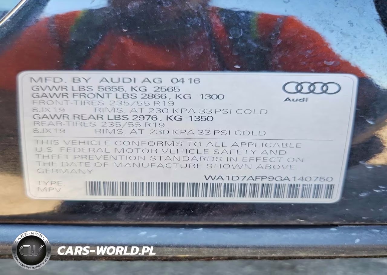 2016 Audi Q5 Premium Plus S-Line VIN:WA1D7AFP9GA140750 - 14
