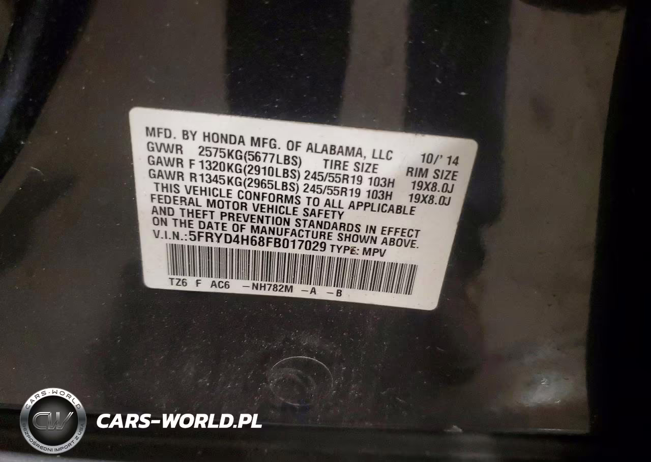2015 Acura Mdx Technology VIN:5FRYD4H68FB017029 - 13