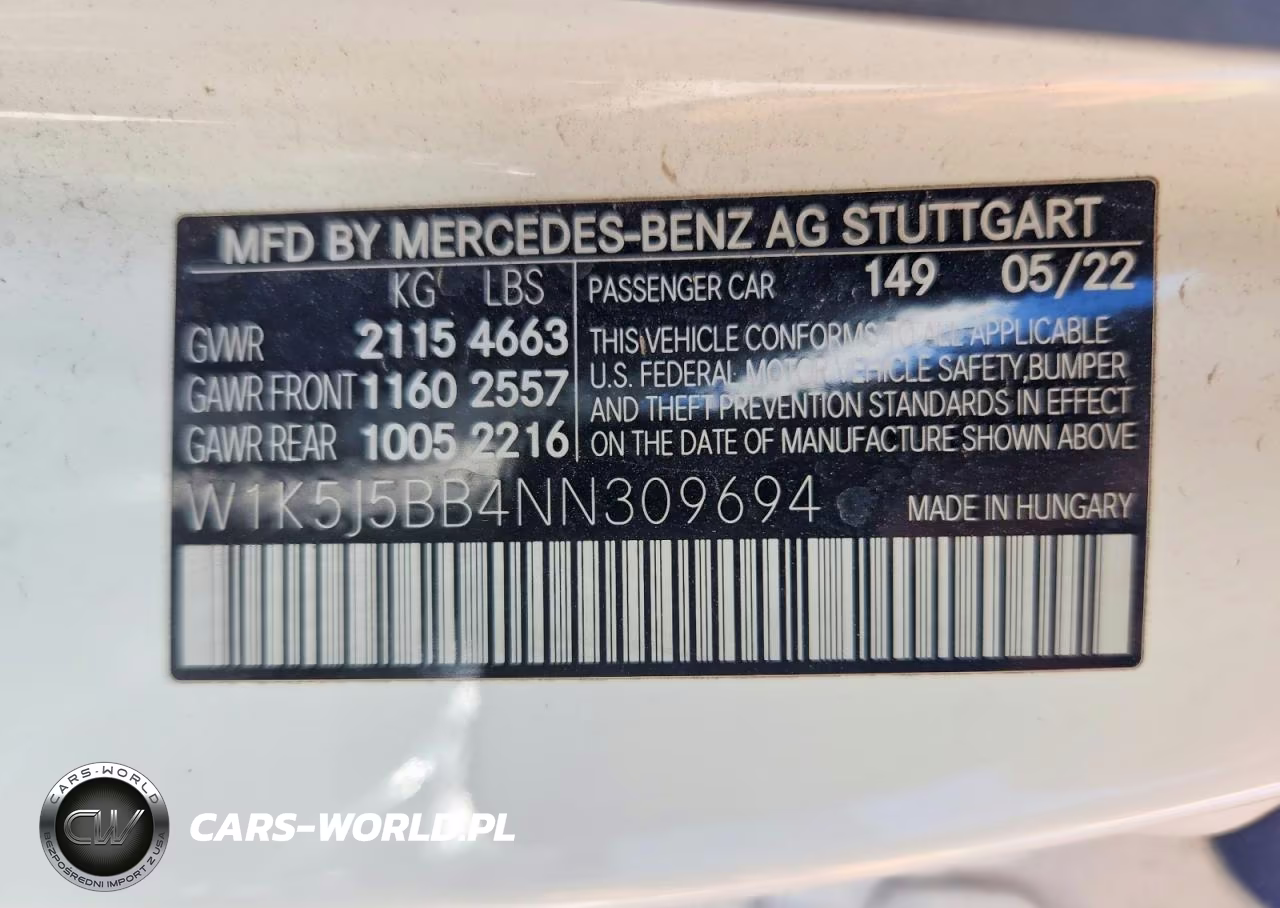 2022 Mercedes-Benz Cla Amg 35 4Matic VIN:W1K5J5BB4NN309694 - 12