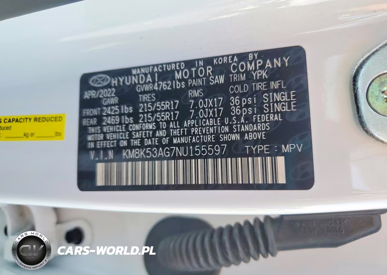 2022 Hyundai Kona Limited VIN:KM8K53AG7NU155597 - 13