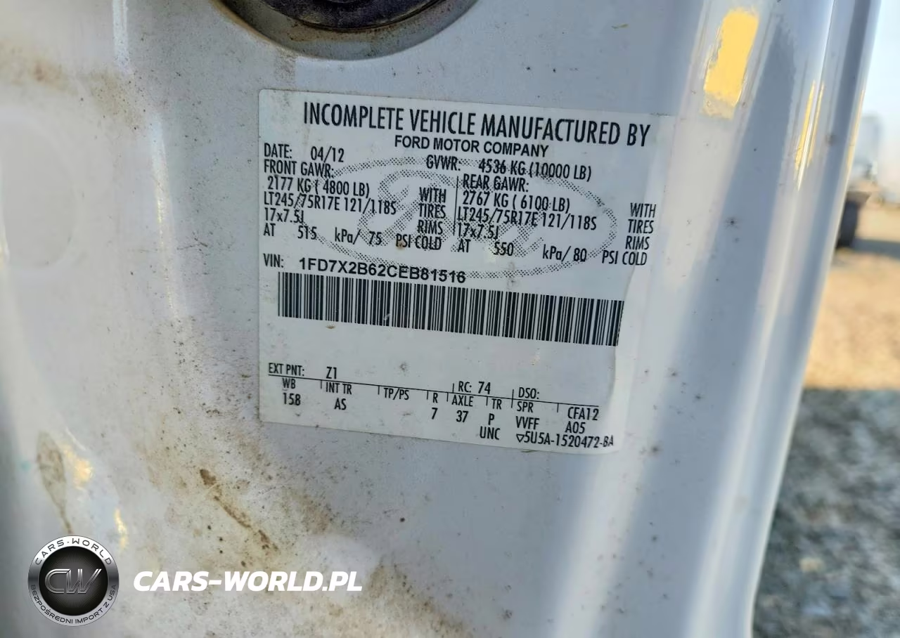 2012 Ford F250 Super Duty VIN:1FD7X2B62CEB81516 - 12
