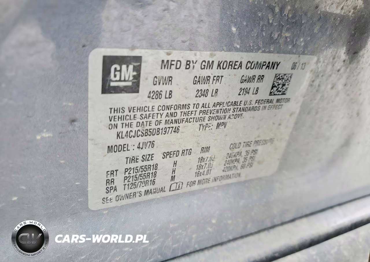 2013 Buick Encore VIN:KL4CJCSB5DB197746 - 13