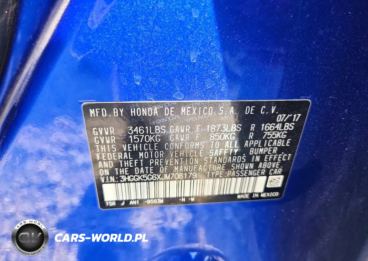 2018 Honda Fit Sport VIN:3HGGK5G6XJM706179 - 13