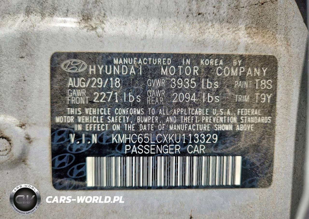 2019 Hyundai Ioniq Blue VIN:KMHC65LCXKU113329 - 12