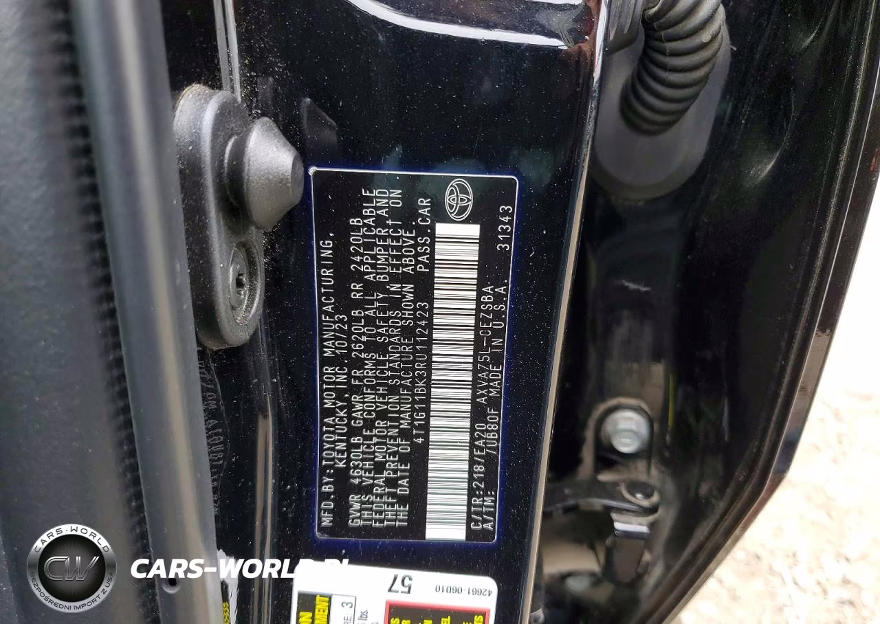 2024 Toyota Camry Se VIN:4T1G11BK3RU112423 - 12