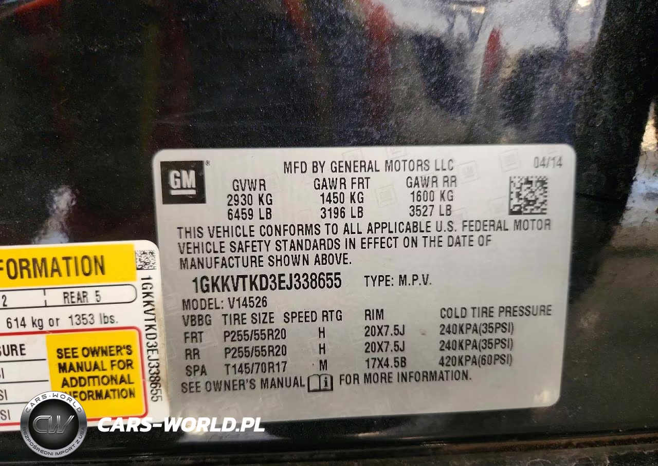 2014 GMC Acadia Denali VIN:1GKKVTKD3EJ338655 - 13