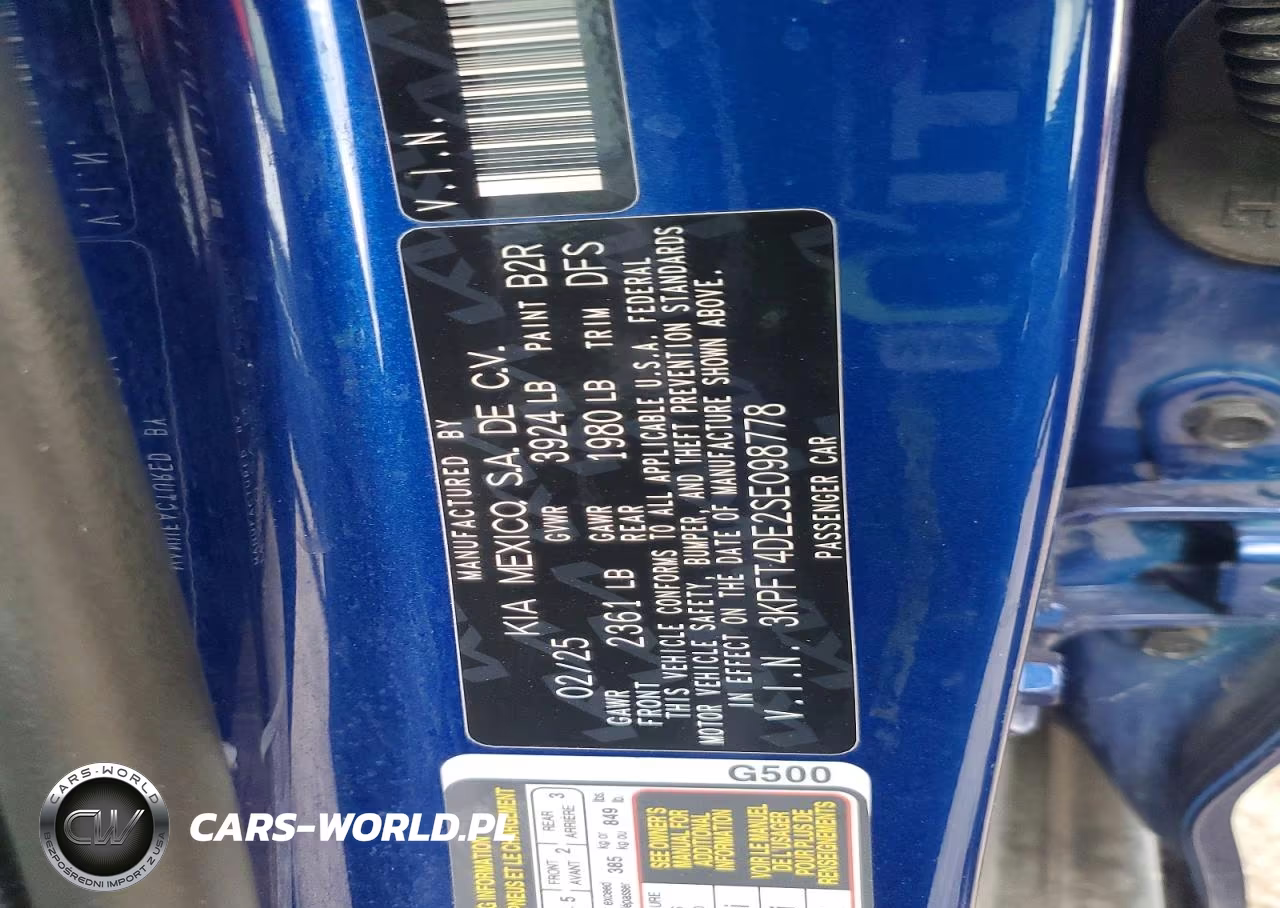 2025 Kia K4 Lxs VIN:3KPFT4DE2SE098778 - 12