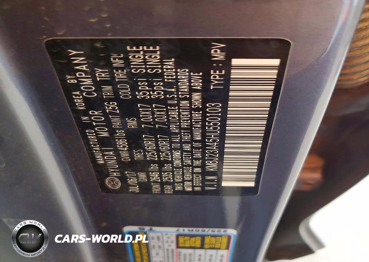 2017 Hyundai Tucson Se VIN:KM8J23A45HU550103 - 13