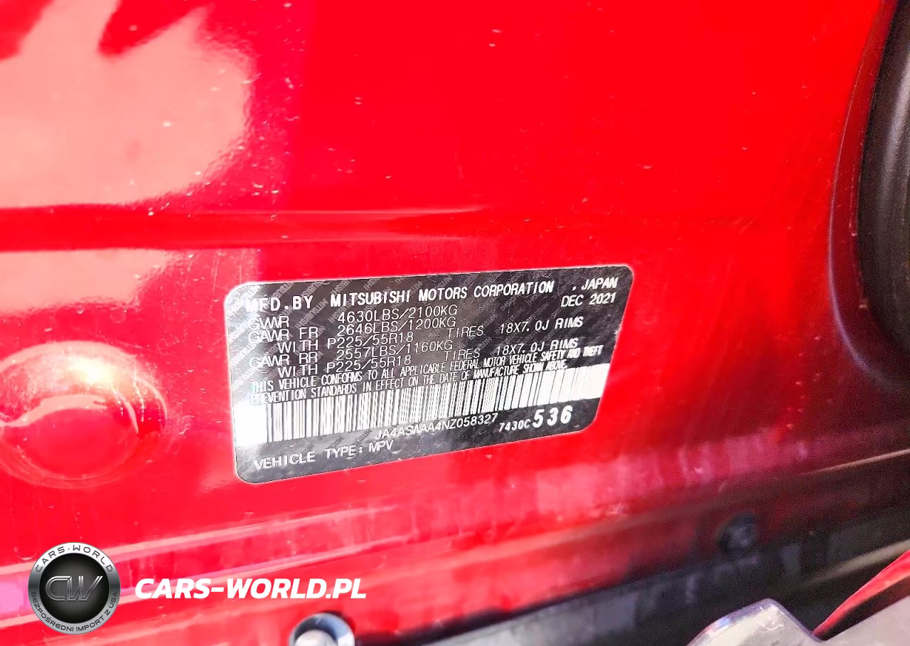 2022 Mitsubishi Eclipse Cross Se VIN:JA4ASWAA4NZ058327 - 12