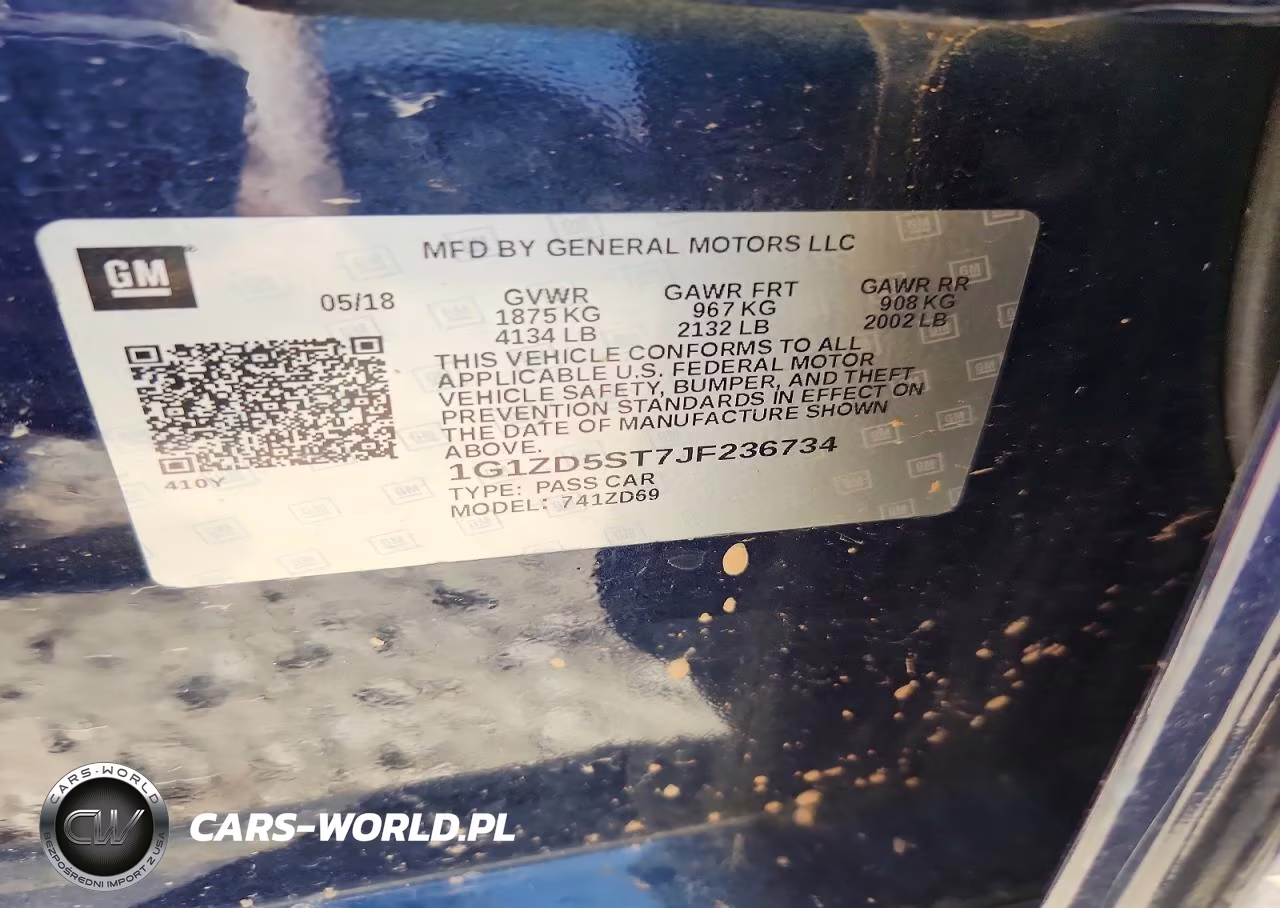 2018 Chevrolet Malibu Lt VIN:1G1ZD5ST7JF236734 - 12