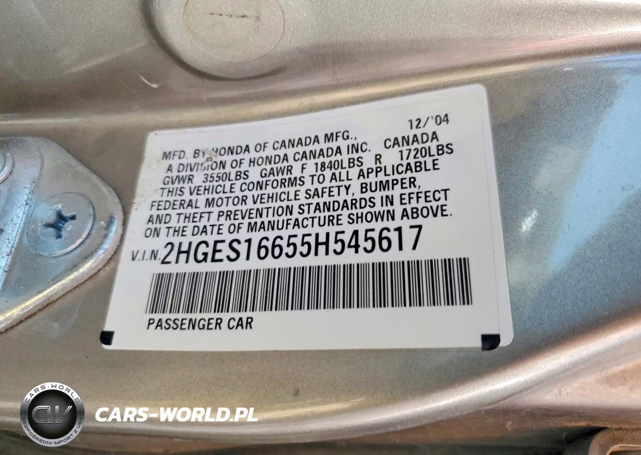 2005 Honda Civic Lx VIN:2HGES16655H545617 - 12