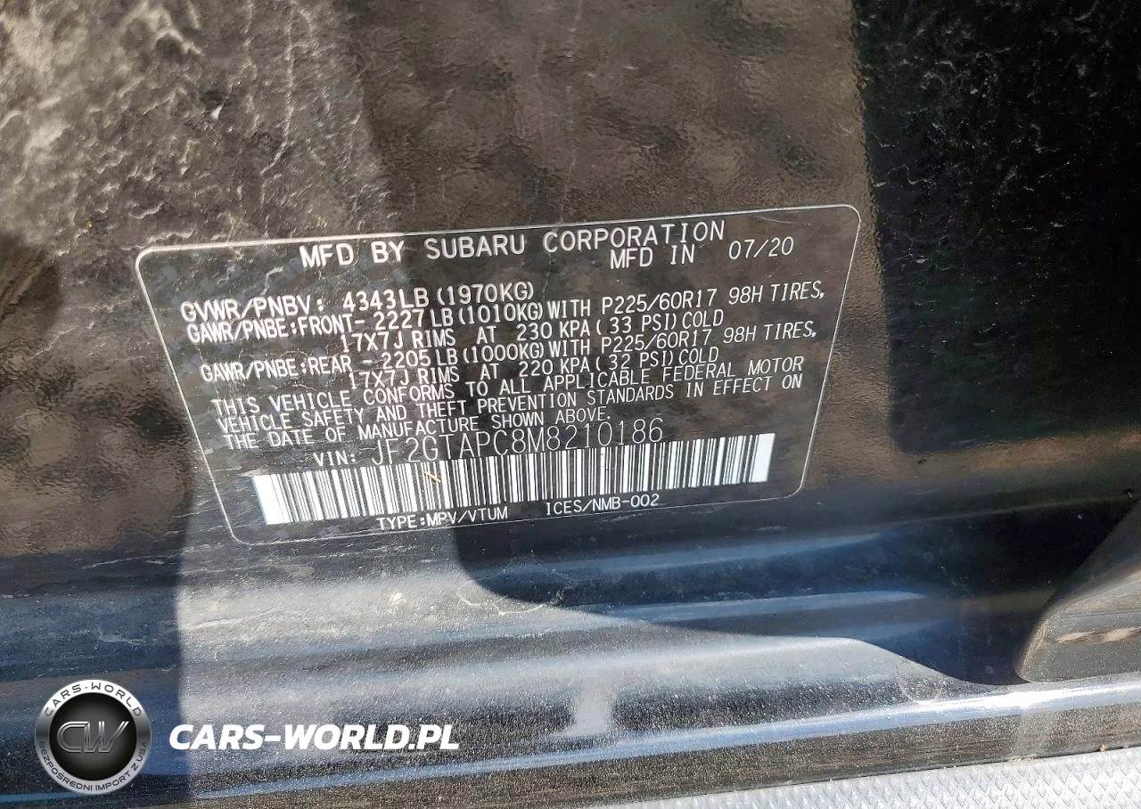 2021 Subaru Crosstrek Premium VIN:JF2GTAPC8M8210186 - 12