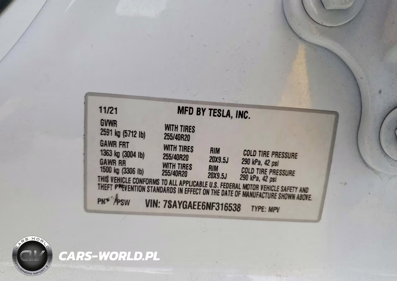 2022 Tesla Model Y VIN:7SAYGAEE6NF316538 - 12
