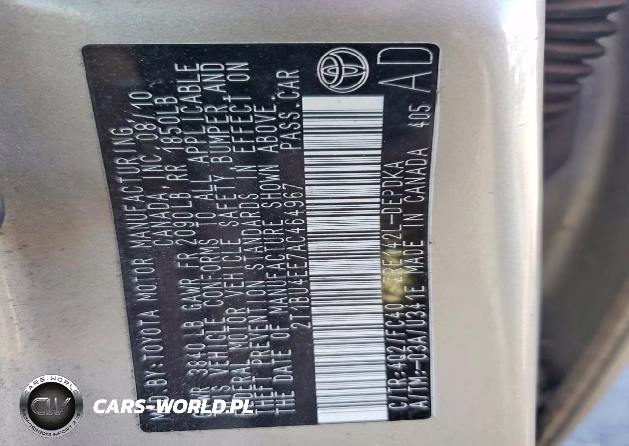 2010 Toyota Corolla Le VIN:2T1BU4EE7AC464967 - 12