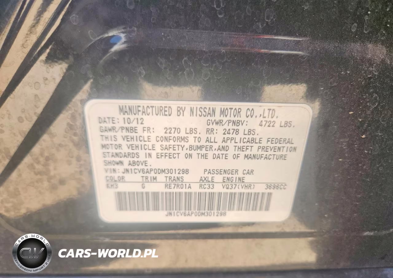 2013 Infiniti G37 Sedan Journey VIN:JN1CV6AP0DM301298 - 12
