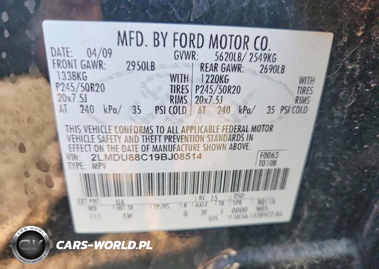 2009 Lincoln Mkx VIN:2LMDU88C19BJ08514 - 13