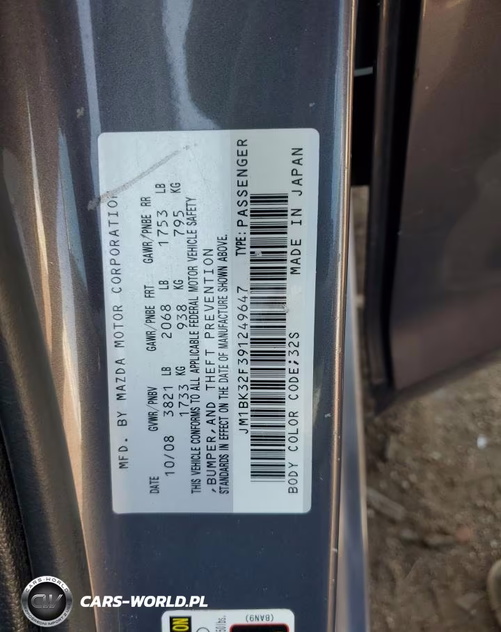 2009 Mazda 3 I VIN:JM1BK32F391249647 - 12