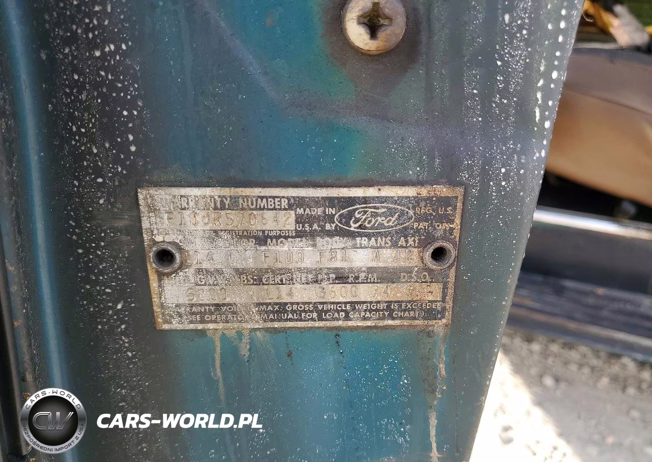 1964 Ford Uk VIN:F10JR570642 - 12