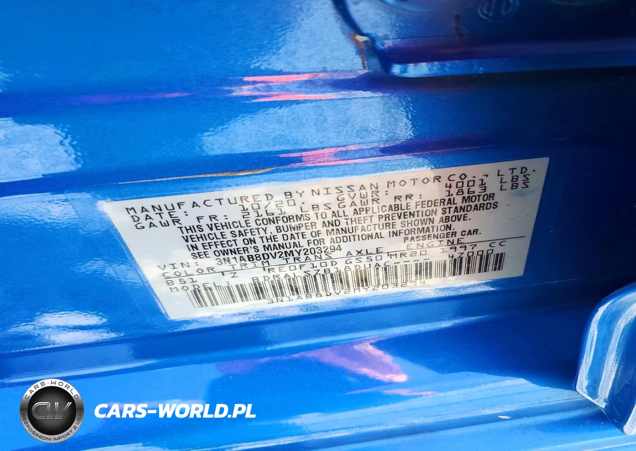 2021 Nissan Sentra Sr VIN:3N1AB8DV2MY203294 - 12