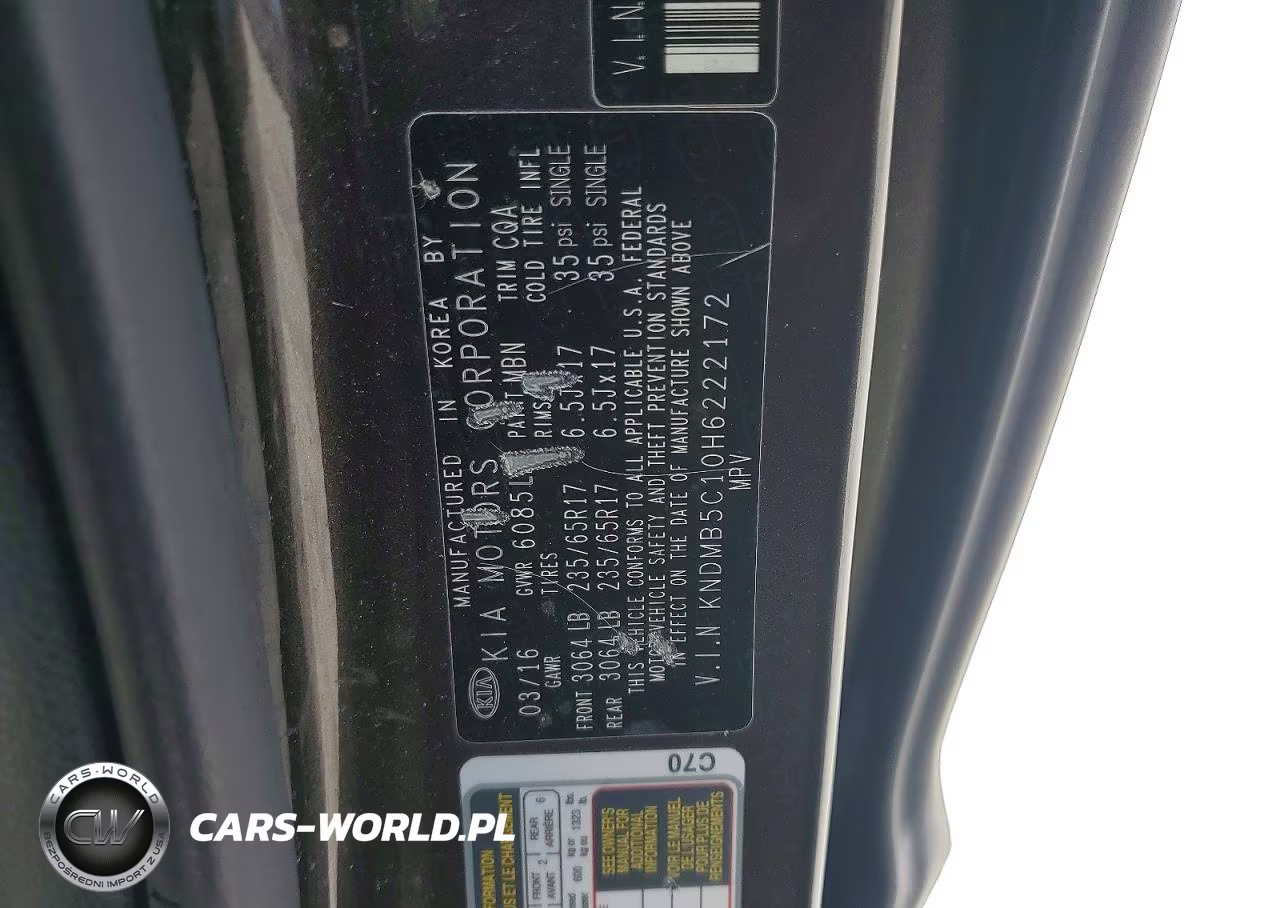 2017 Kia Sedona Lx VIN:KNDMB5C10H6222172 - 13
