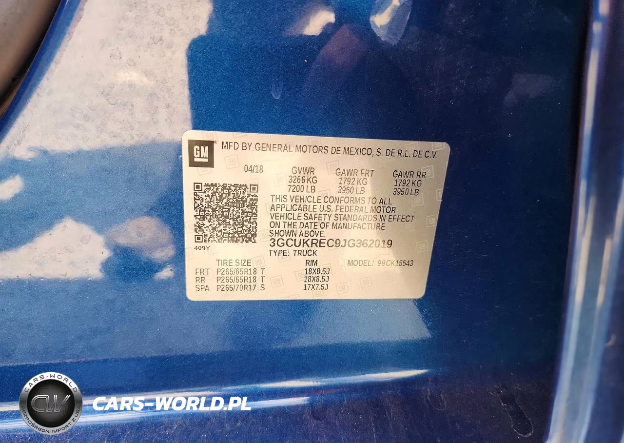 2018 Chevrolet Silverado K1500 Lt VIN:3GCUKREC9JG362019 - 12