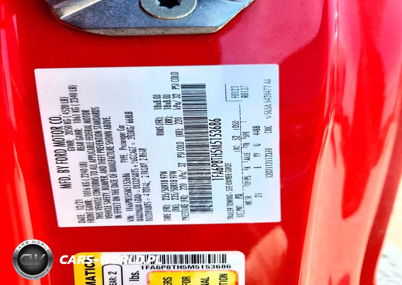 2021 Ford Mustang VIN:1FA6P8TH5M5153686 - 12