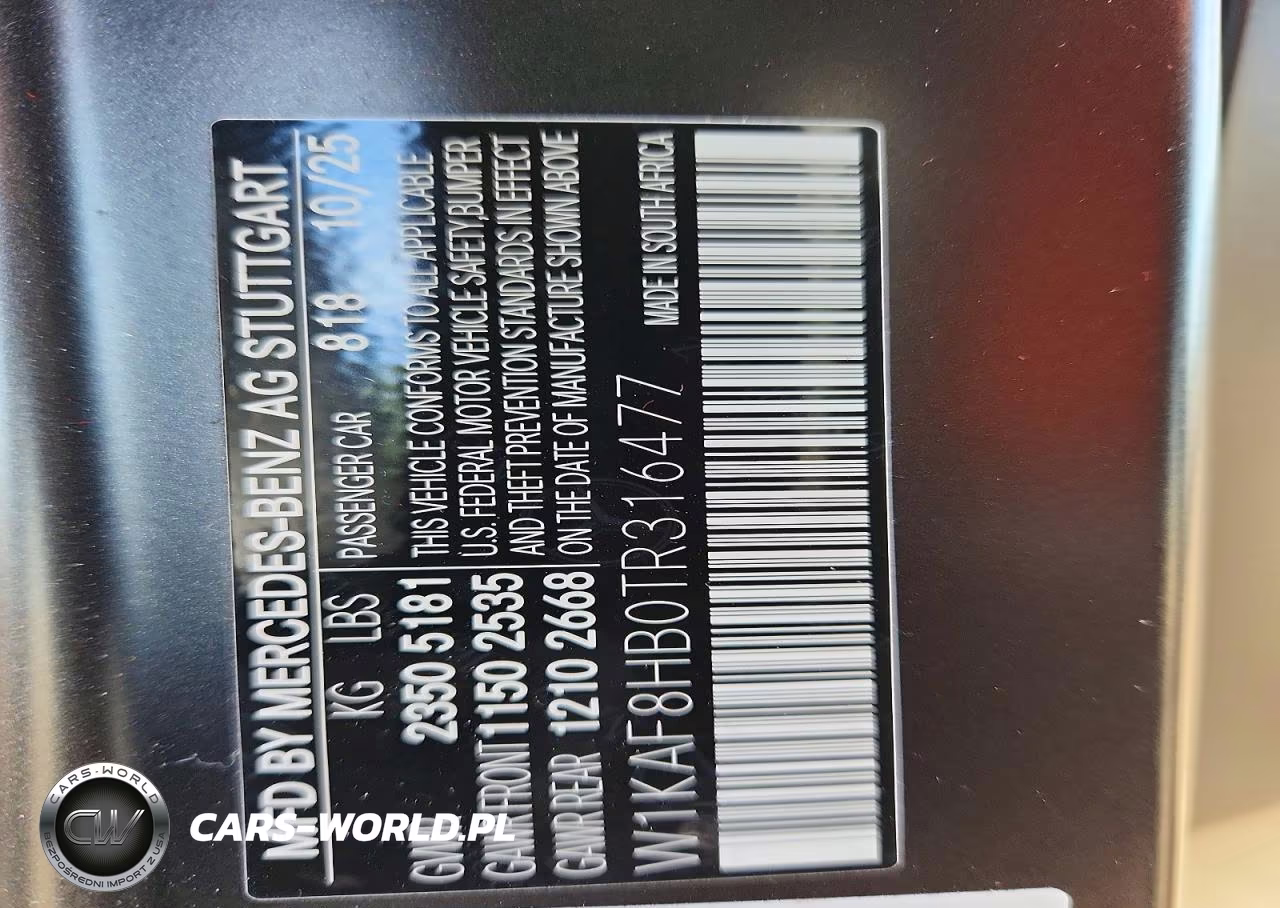 2026 Mercedes-Benz C 43 Amg VIN:W1KAF8HB0TR316477 - 12