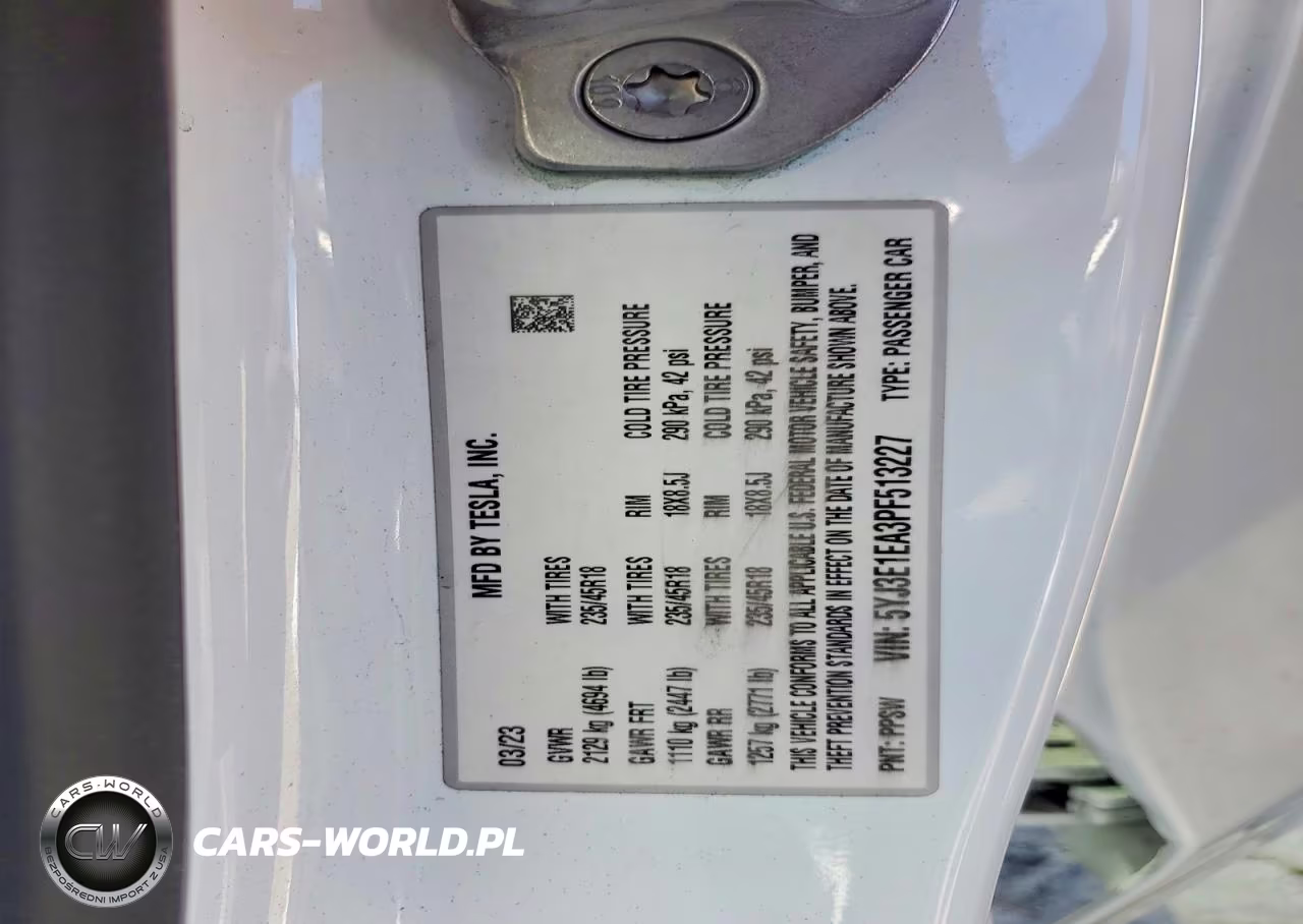 2023 Tesla Model 3 VIN:5YJ3E1EA3PF513227 - 12