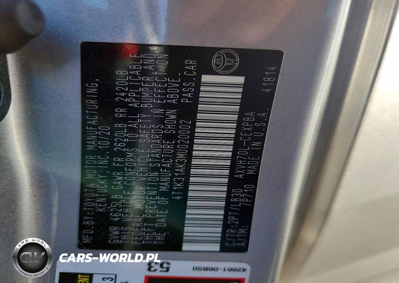 2021 Toyota Camry Xse VIN:4T1K31AK3MU020002 - 12