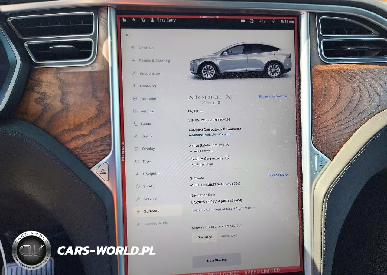 2017 Tesla Model X VIN:5YJXCBE23HF058046 - 9