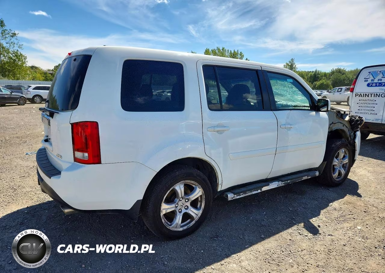 2013 Honda Pilot Exl VIN:5FNYF4H51DB007619 - 3