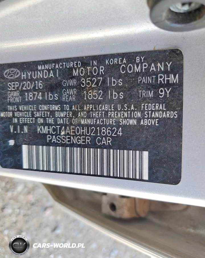 2017 Hyundai Accent Se VIN:KMHCT4AE0HU218624 - 12
