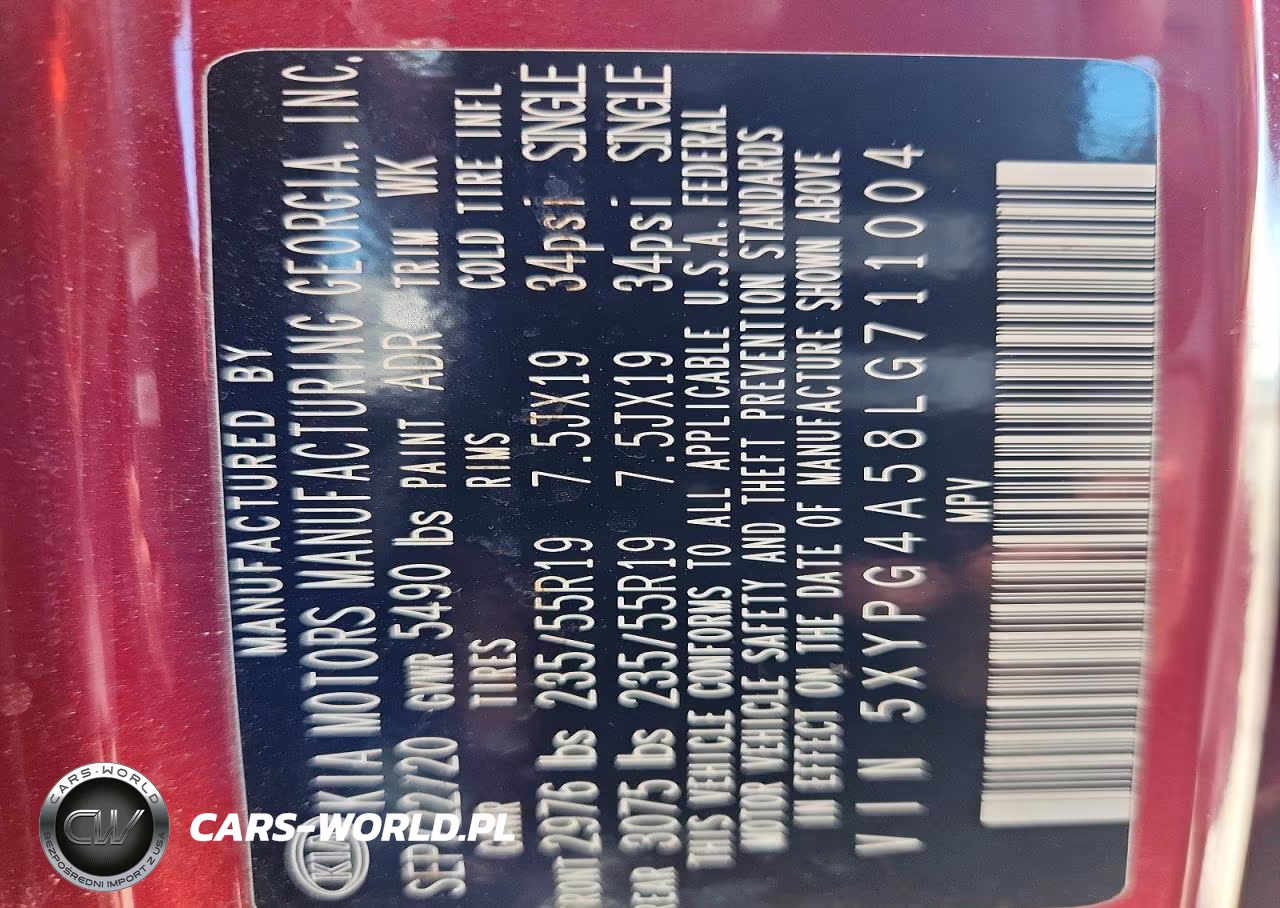 2020 Kia Sorento S VIN:5XYPG4A58LG711004 - 14