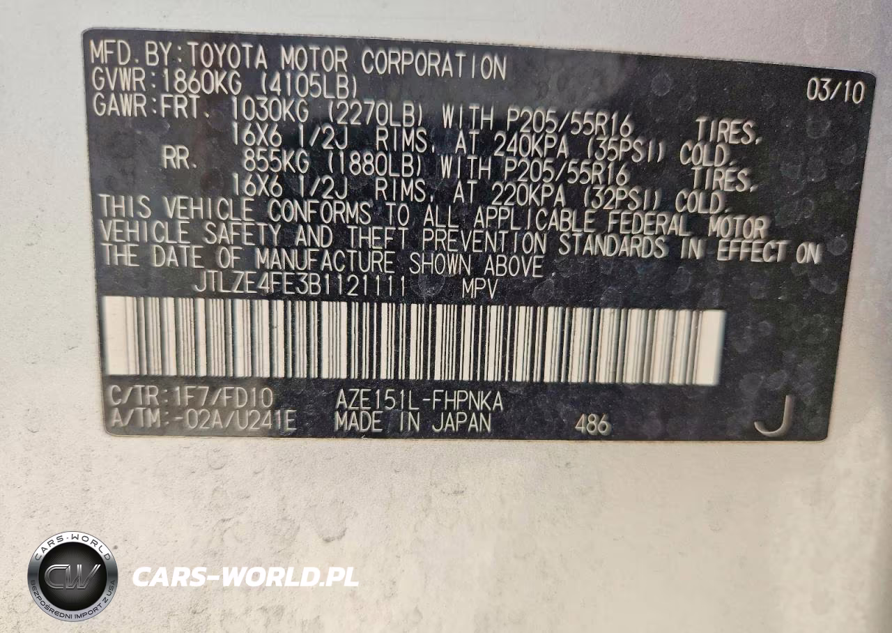 2011 Scion Xb Base VIN:JTLZE4FE3B1121111 - 12