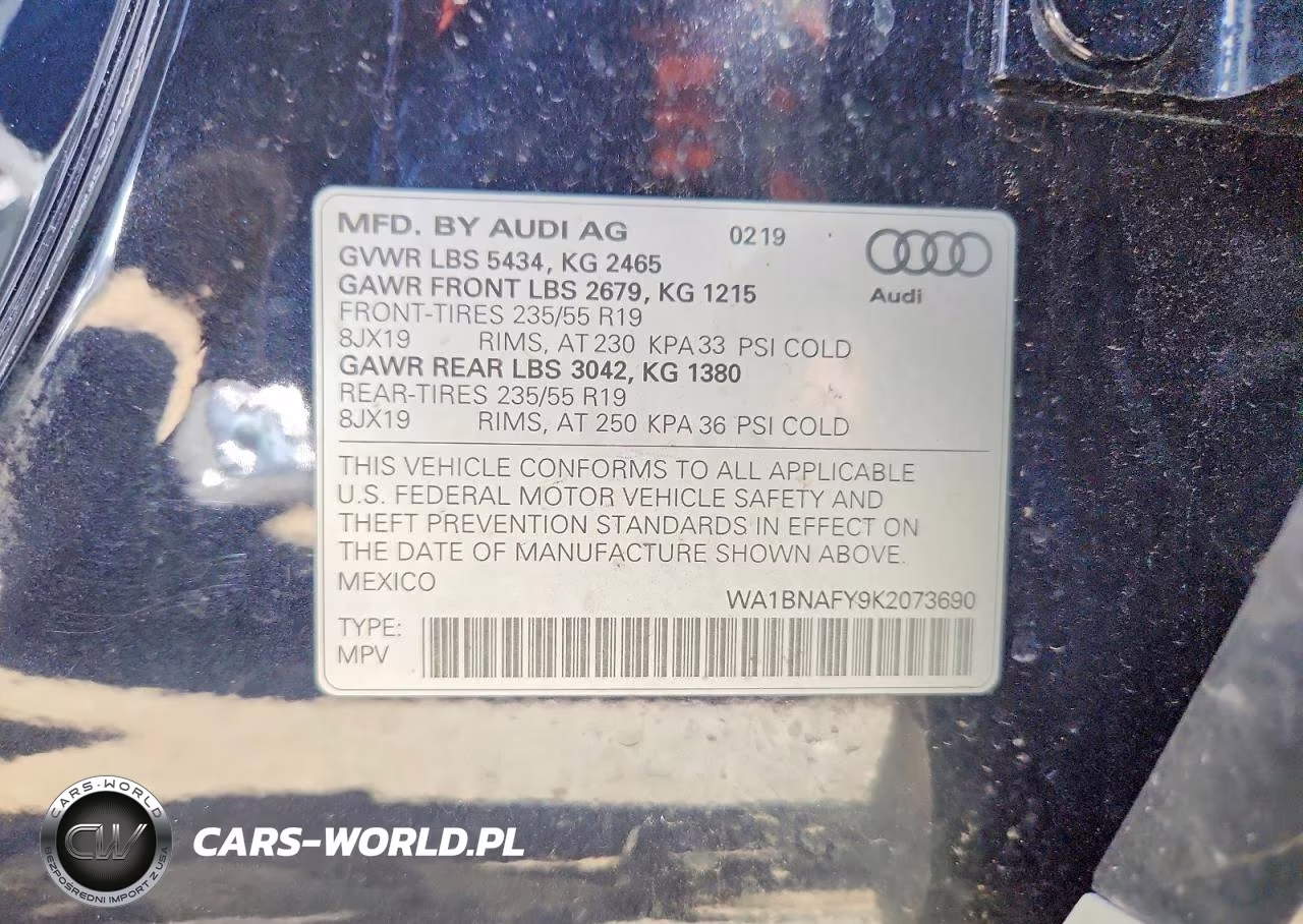 2019 Audi Q5 Premium Plus VIN:WA1BNAFY9K2073690 - 13