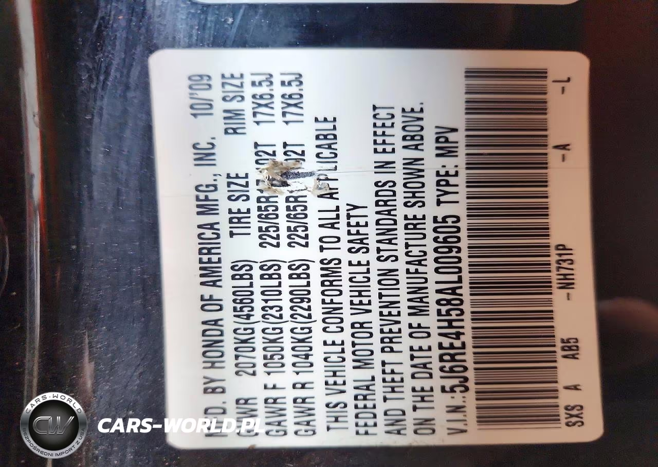 2010 Honda Cr-V Ex VIN:5J6RE4H58AL009605 - 13