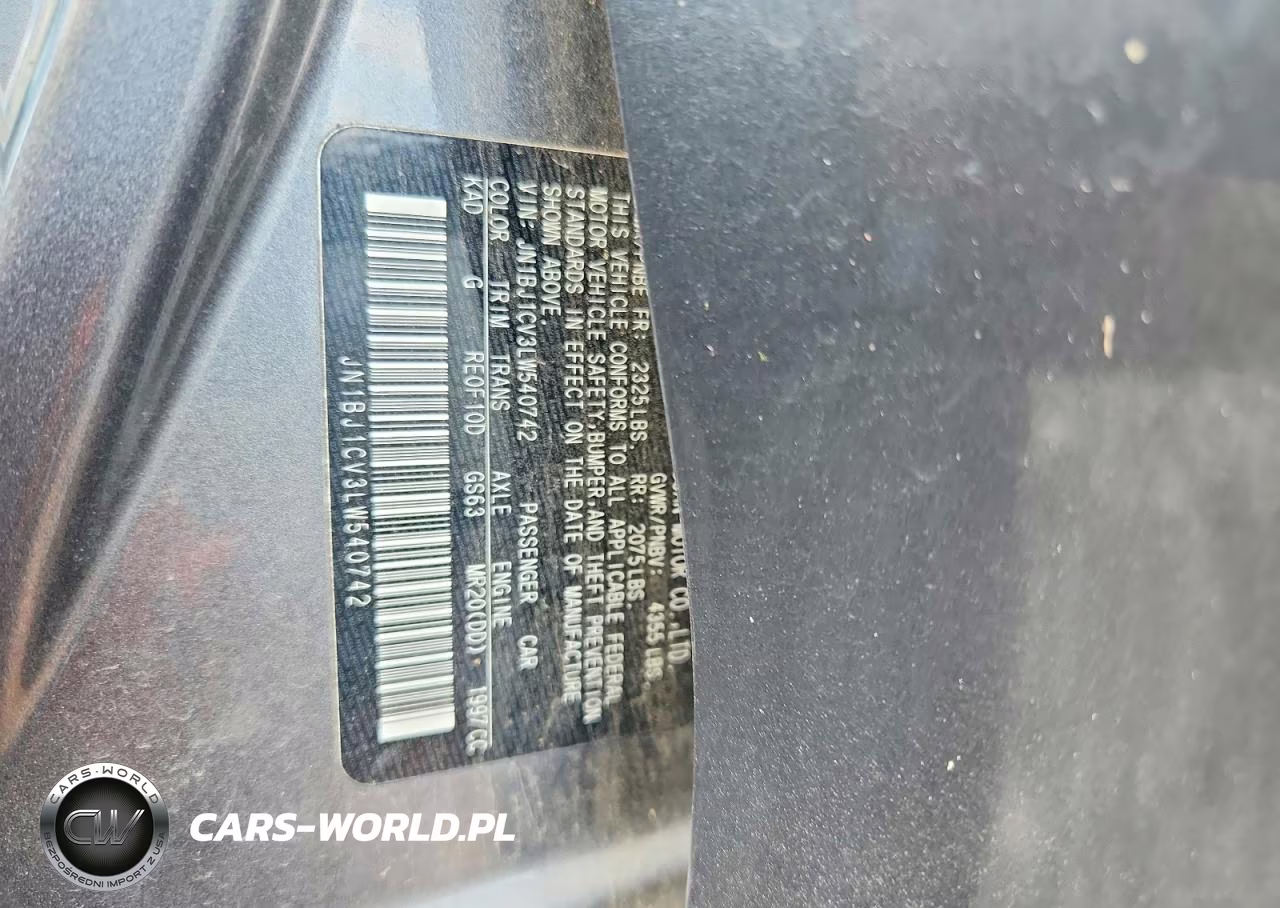 2020 Nissan Rogue Sport S VIN:JN1BJ1CV3LW540742 - 12