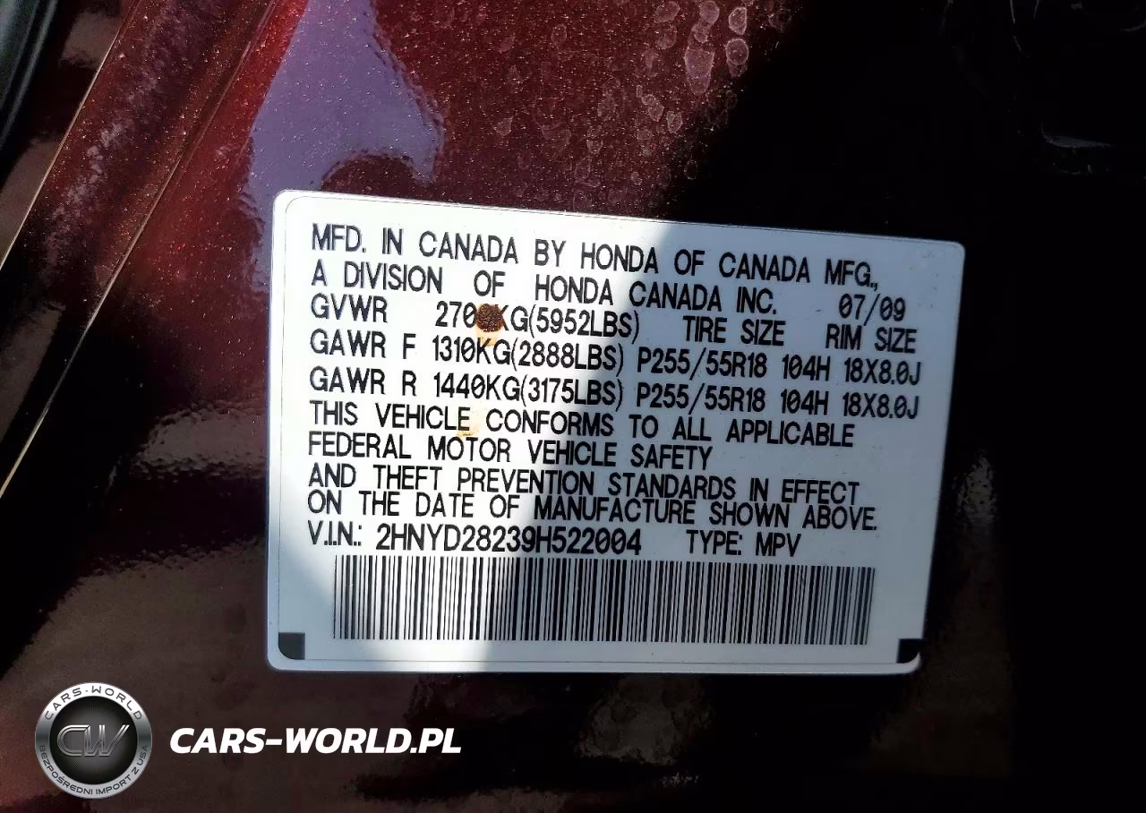 2009 Acura Mdx VIN:2HNYD28239H522004 - 13