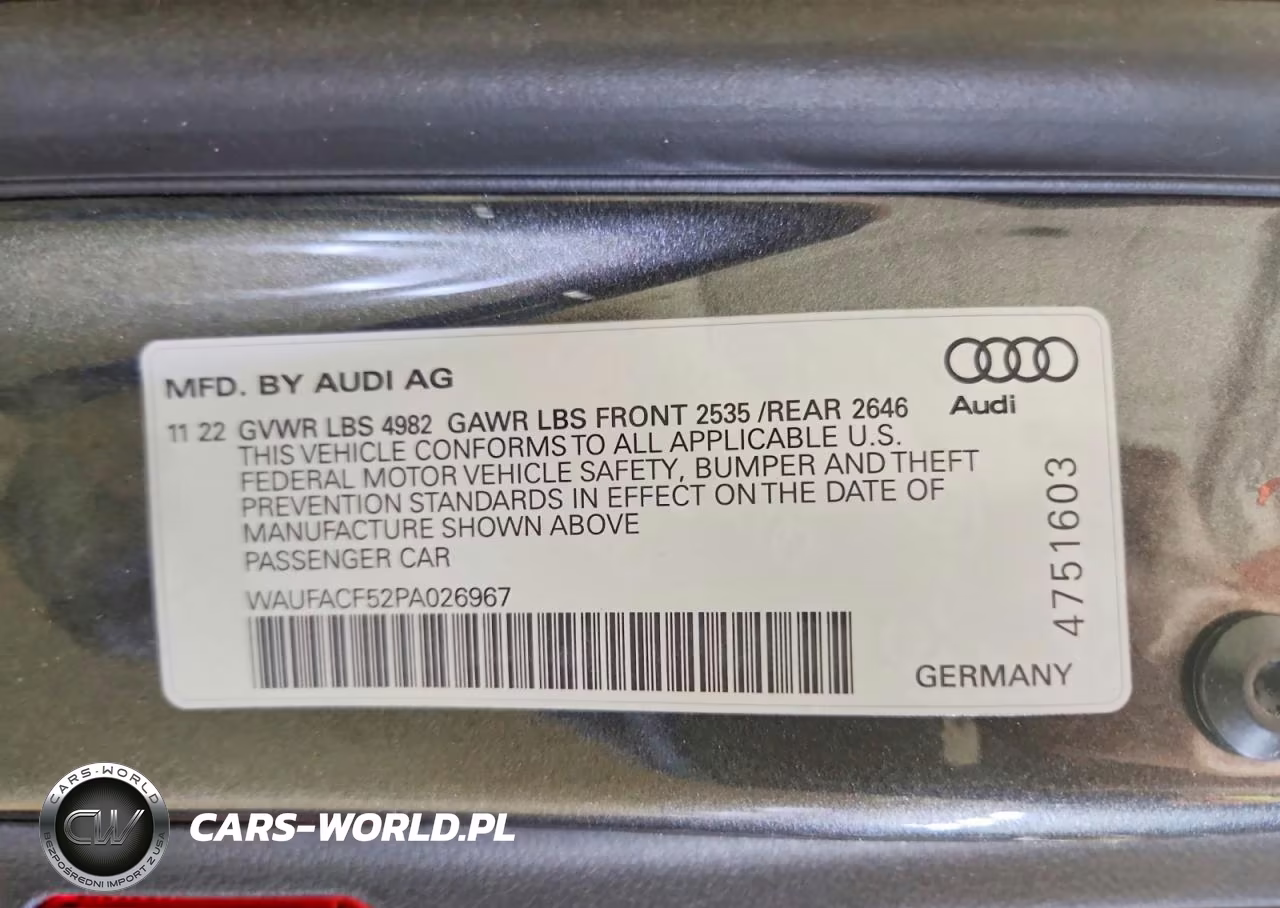 2023 Audi A5 Premium Plus 45 VIN:WAUFACF52PA026967 - 12