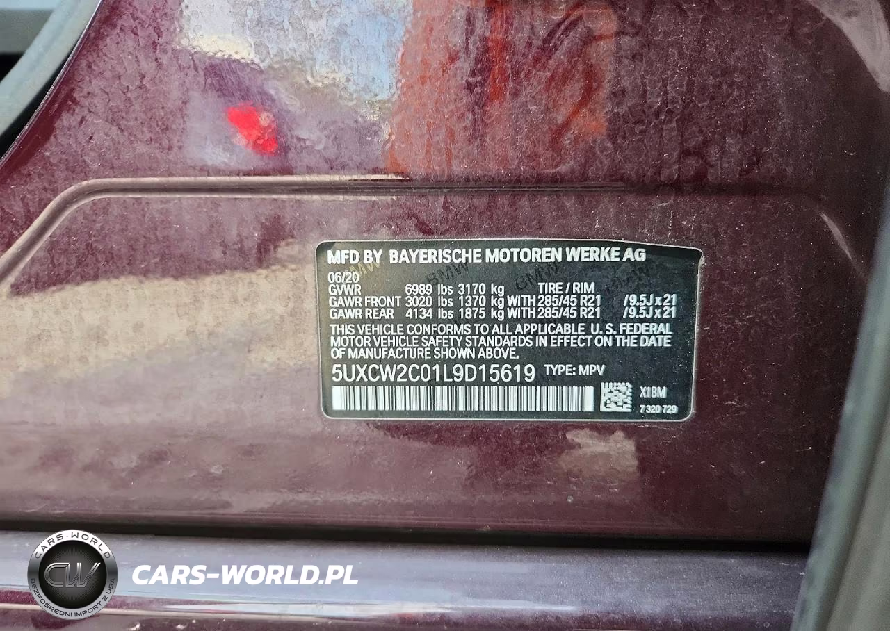 2020 BMW X7 xDrive40I VIN:5UXCW2C01L9D15619 - 13